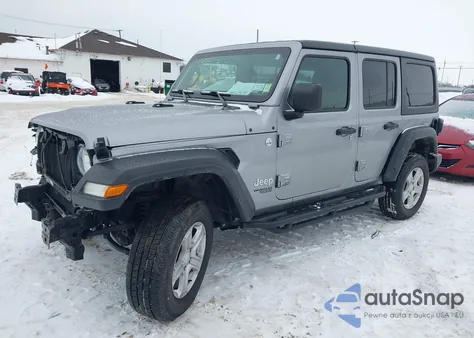 2021 Jeep Wrangler Unlimited Sport S 4X4 z USA, uszkodzony, nr VIN 1C4HJXDM1MW546749